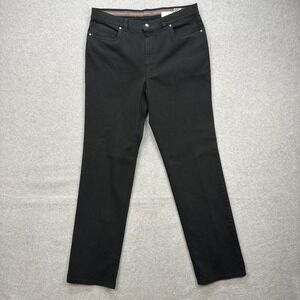 Hiltl Jeans Mens 36x35* Black Denim Pants Straight Leg Classic Casual Stretch